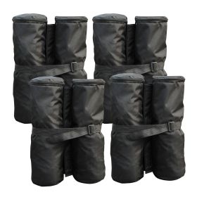 Canopy Weight Bags 33lbs Sandbag Anchors for Stability Gazebo Tent Set of 4 Durable Black