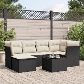 Garden Sofa Set Black