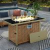 K&K 43" Propane Gas Fire Pit Table