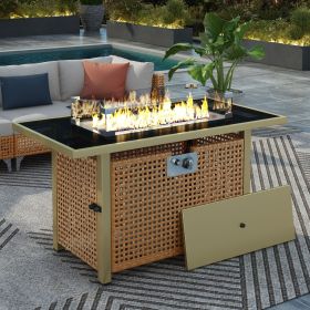 K&K 43" Propane Gas Fire Pit Table