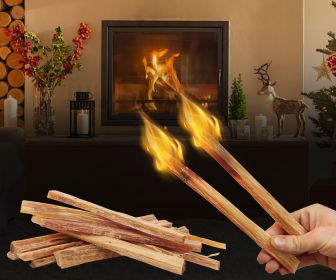 15 Lbs Fatwood Fire Starter Sticks with Wooden Box, Non Toxic 100% Natural Kindling wood,Campfires Fire Pits Firewood Firestarter for Outdoor