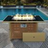 K&K 43" Propane Gas Fire Pit Table